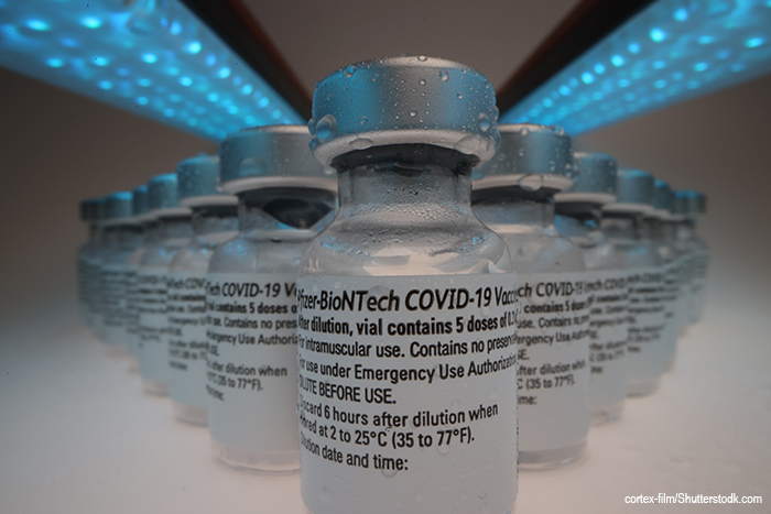 Pfizer COVID vaccine vials